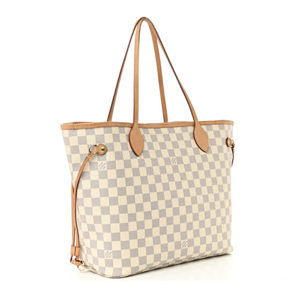 Louis Vuitton Damier Azur Neo Neverfull MM Rose Ballerine 3 of 12