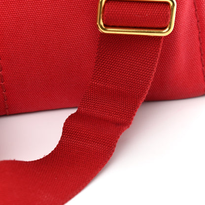 Prada Canapa Small Logo Tote Rosso 19 of 21