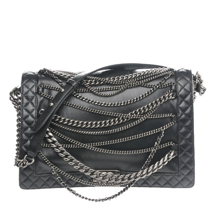 Chanel Calfskin Enchained XL Boy Flap Black 1 of 7