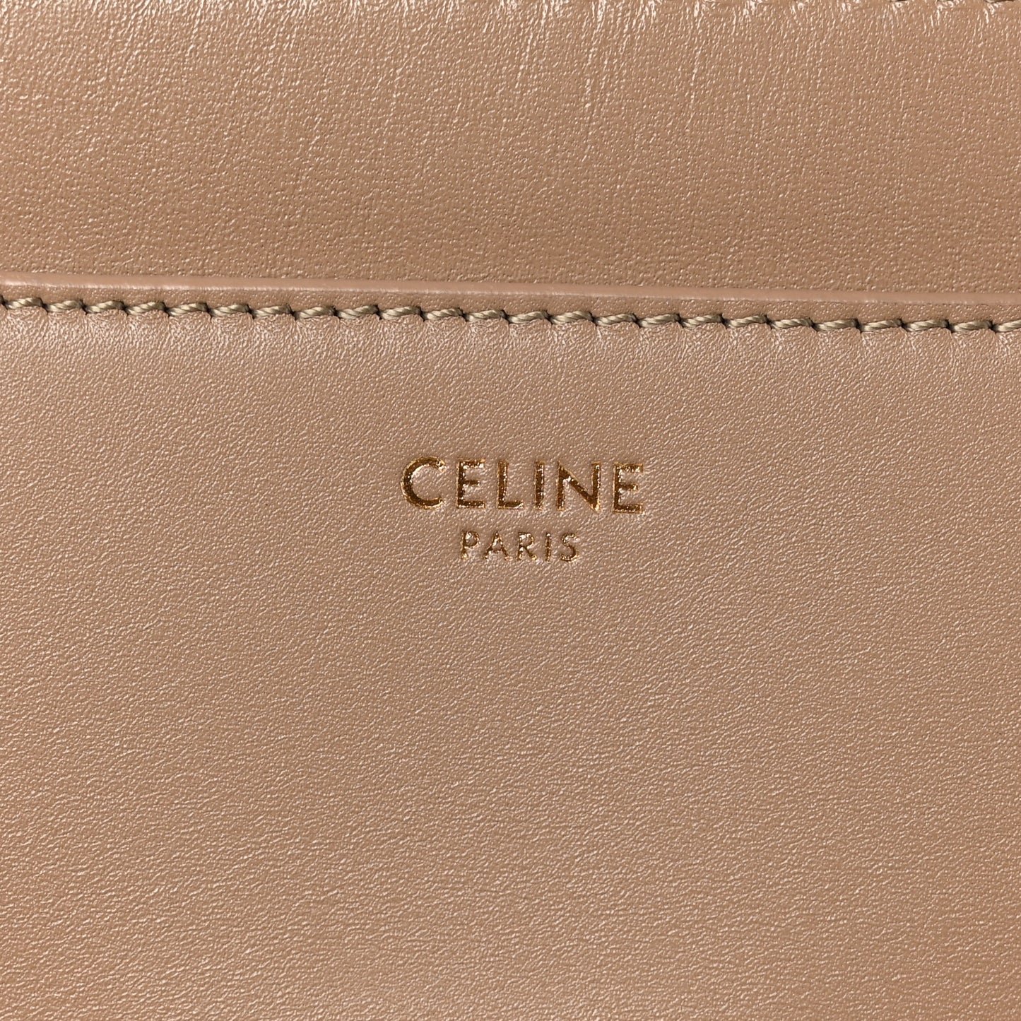 Satinated Calfskin Small 16 Top Handle Bag Beige