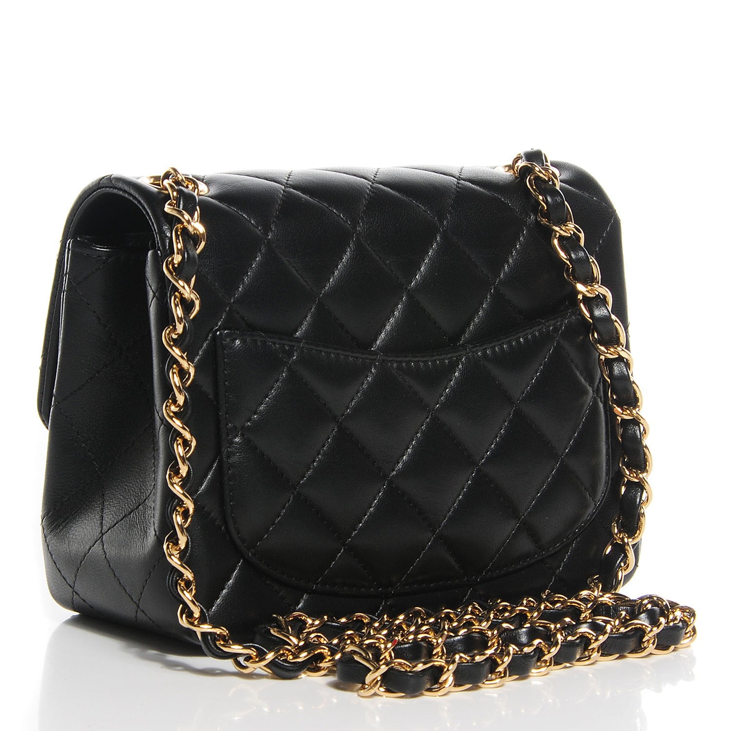 Chanel Lambskin Quilted Mini Square Flap Black 3 of 8