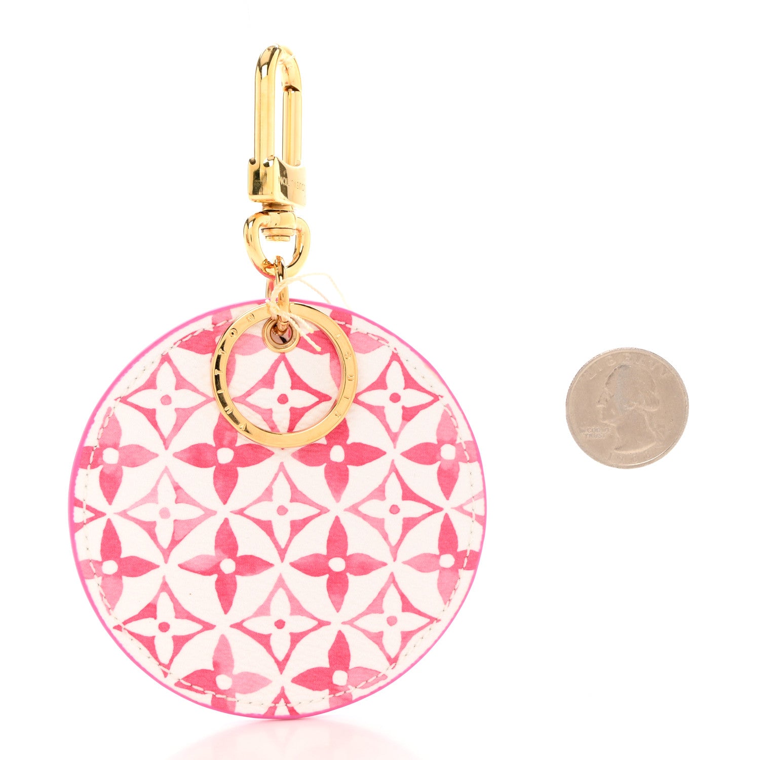 Louis Vuitton Monogram Giant By The Pool 2.0 Illustre Resort Bag Charm Key Holder Rose 2 of 5