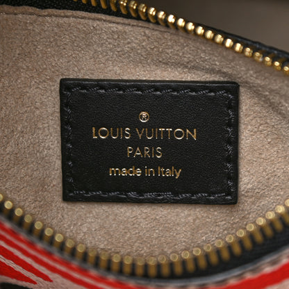 Louis Vuitton Monogram Giant Crafty NeoNoe MM Creme Rouge Black 6 of 9