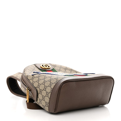 Gucci X DISNEY GG Supreme Monogram Web Three Little Pigs Ophidia Dome Backpack Beige New Acero 4 of 14