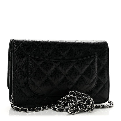 Chanel Caviar Quilted Wallet on Chain WOC Black 3 of 13