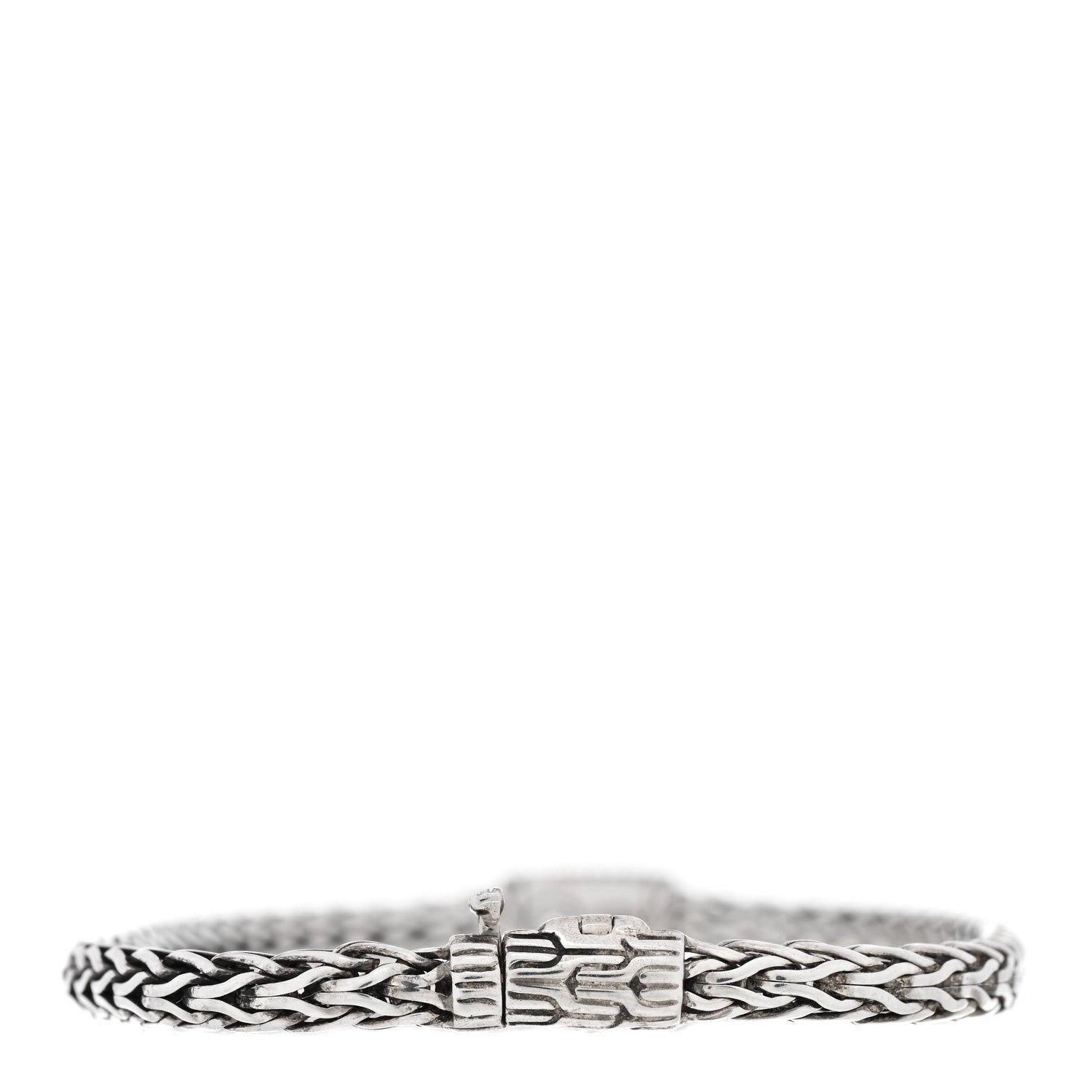 John Hardy Sterling Silver Diamond 3.5mm Classic Chain Bracelet 2 of 3