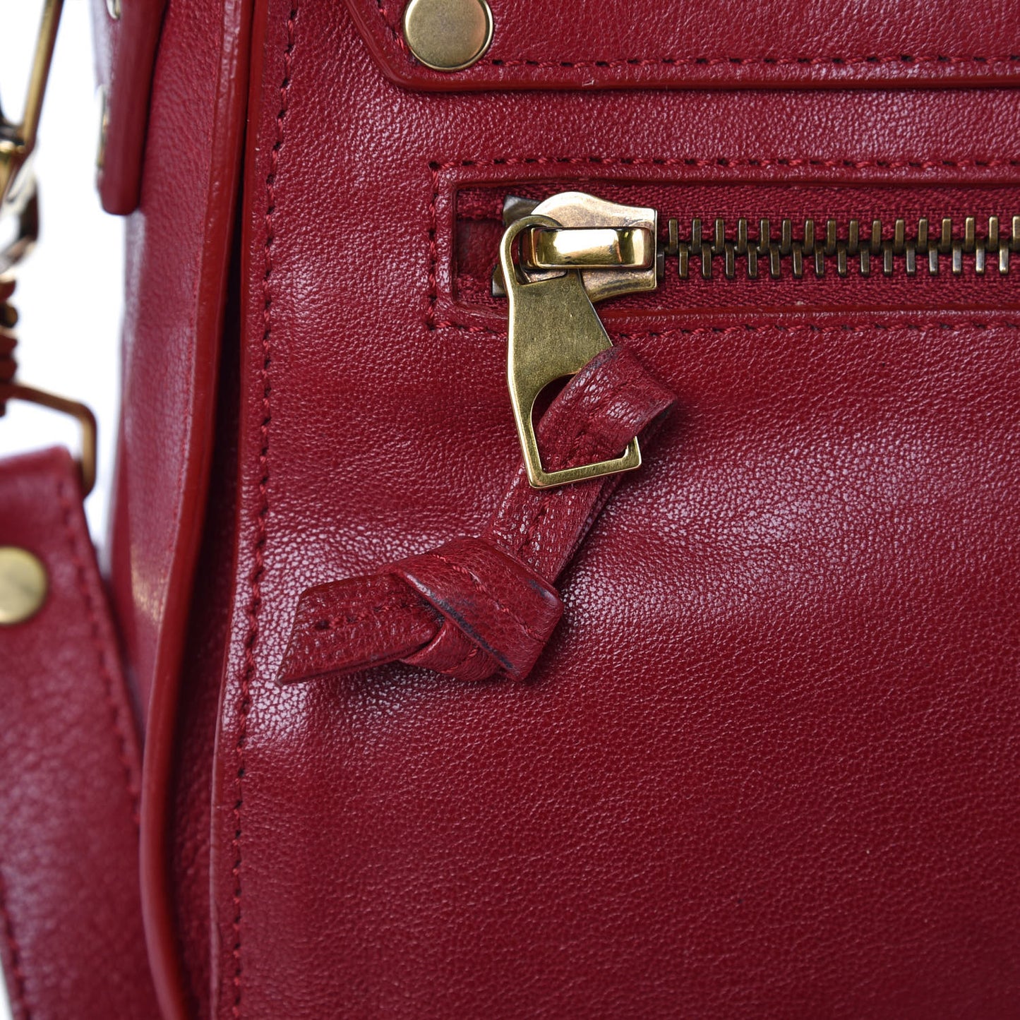 Lambskin PS1 Mini Pouch Messenger Bag Burgundy