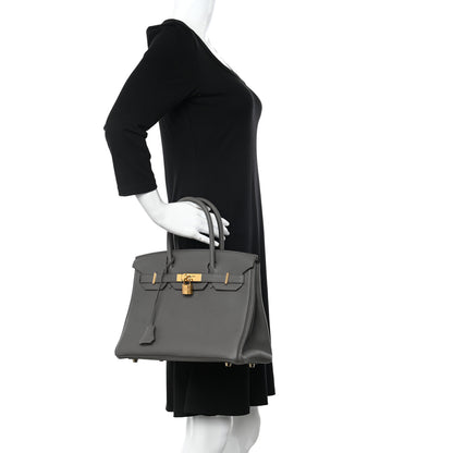 Hermes Togo Birkin 30 Etain 2 of 10