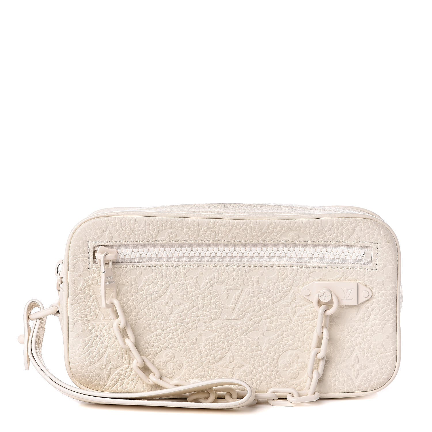 Louis Vuitton Taurillon Monogram Pochette Volga White 1 of 8
