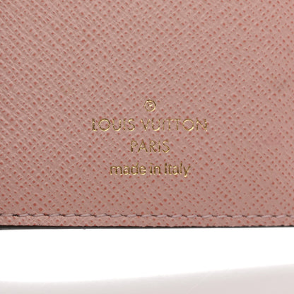 Louis Vuitton Damier Ebene Victorine Wallet Rose Ballerine 6 of 6