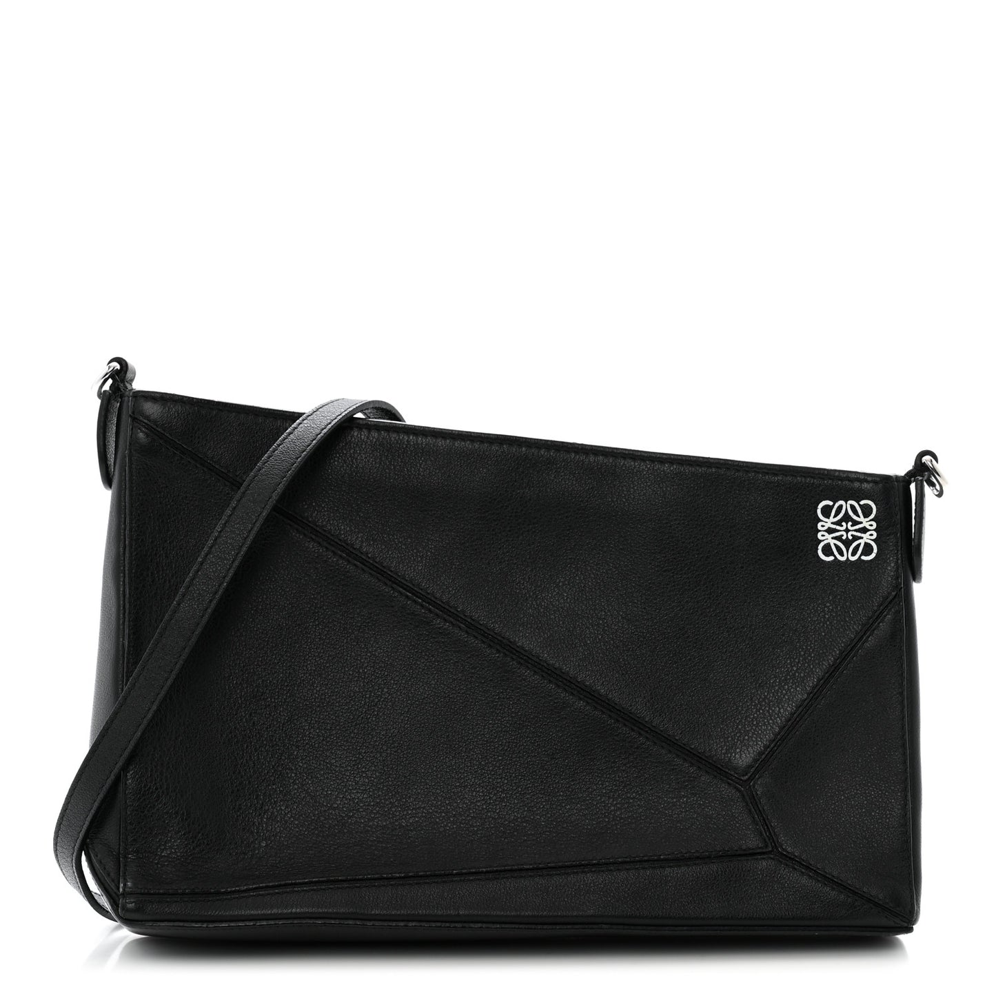 Calfskin Puzzle Pouch Black