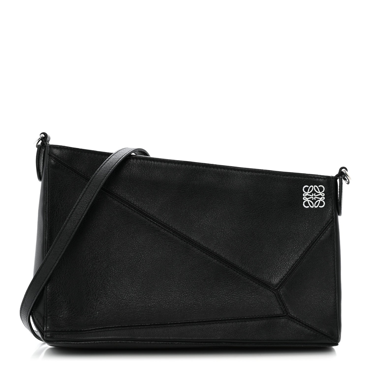 Loewe Calfskin Puzzle Pouch Black 1 of 11