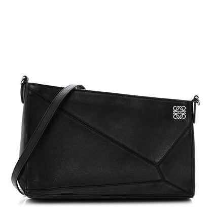 Loewe Calfskin Puzzle Pouch Black 1 of 11