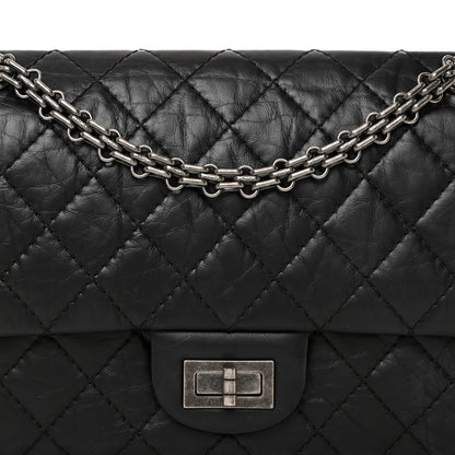 Chanel Aged Calfskin Quilted 2.55 Reissue 225 Flap Black 8 of 10