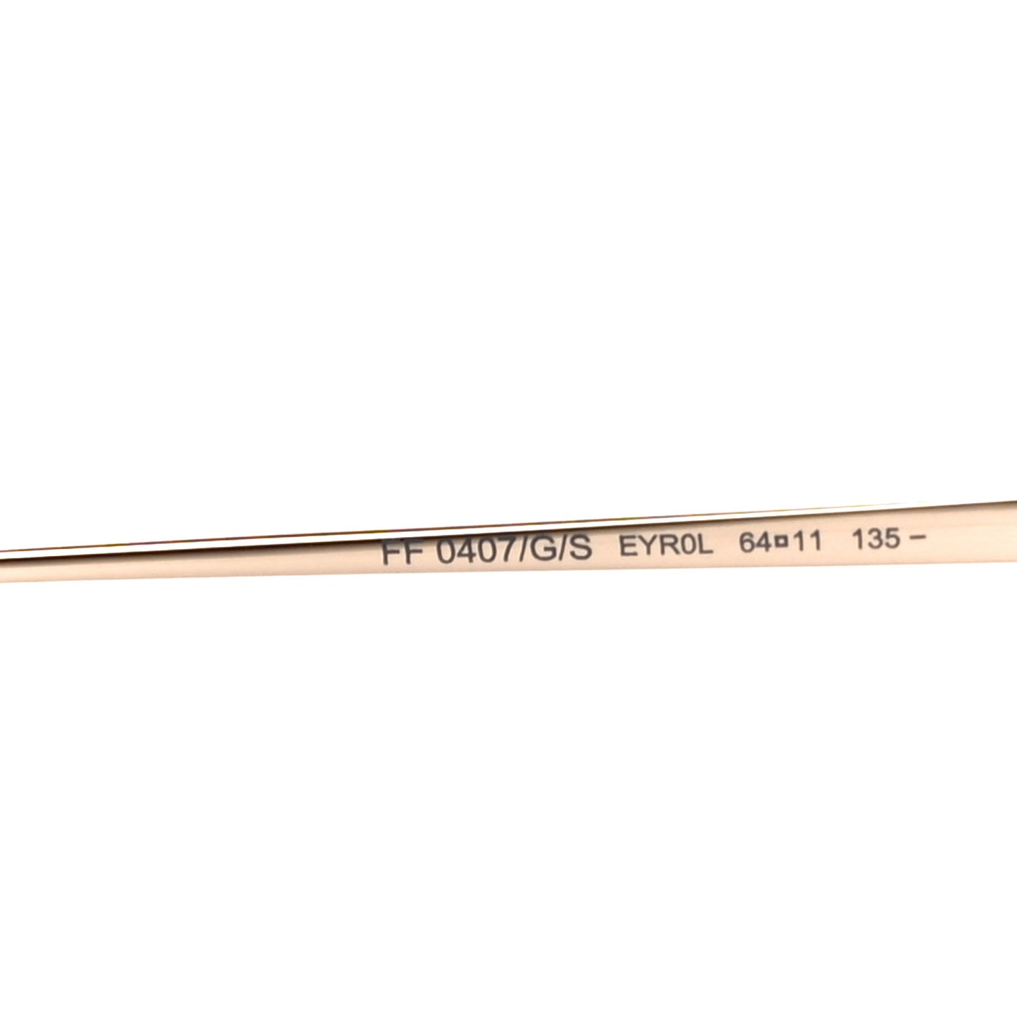 Metal FF Family Aviator Sunglasses FF0407 Pink