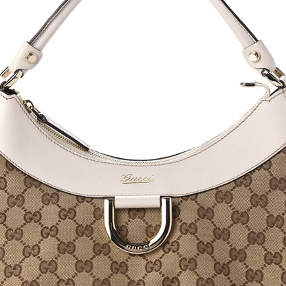 Gucci Monogram Large D Gold Hobo Off White 12 of 12