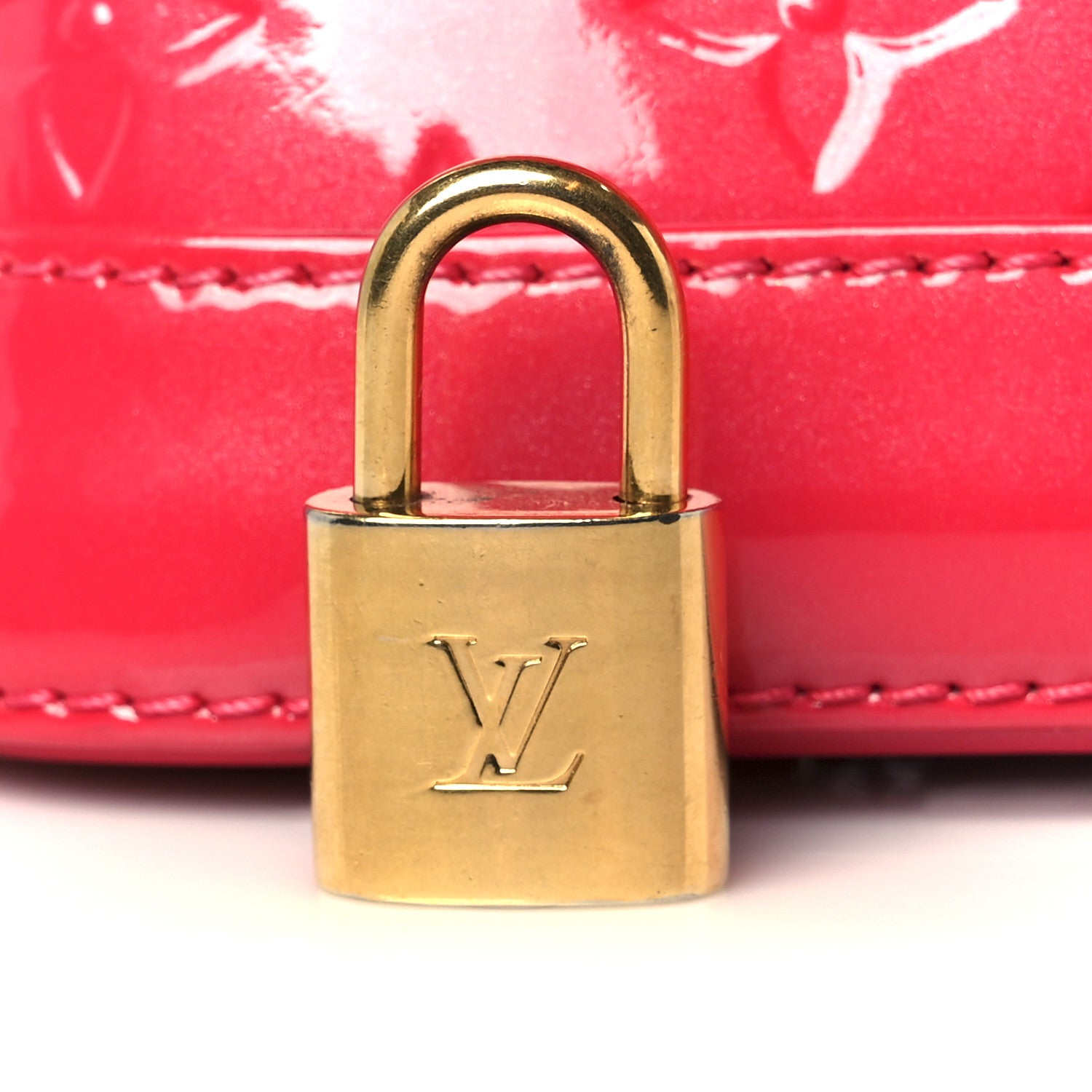 Louis Vuitton Vernis Alma BB Hot Pink 9 of 13