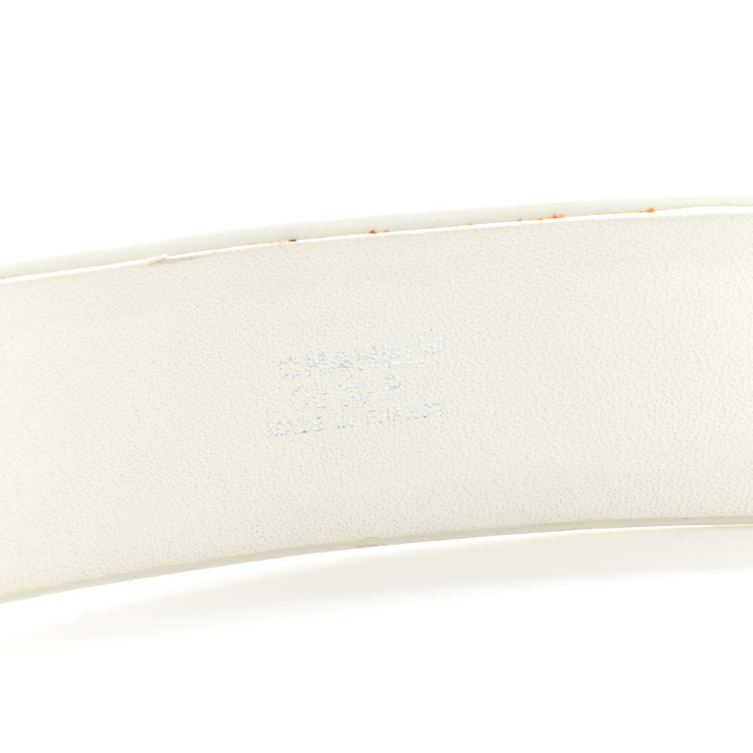 Chanel Lambskin Quilted CC Belt 70 28 White 8 of 10