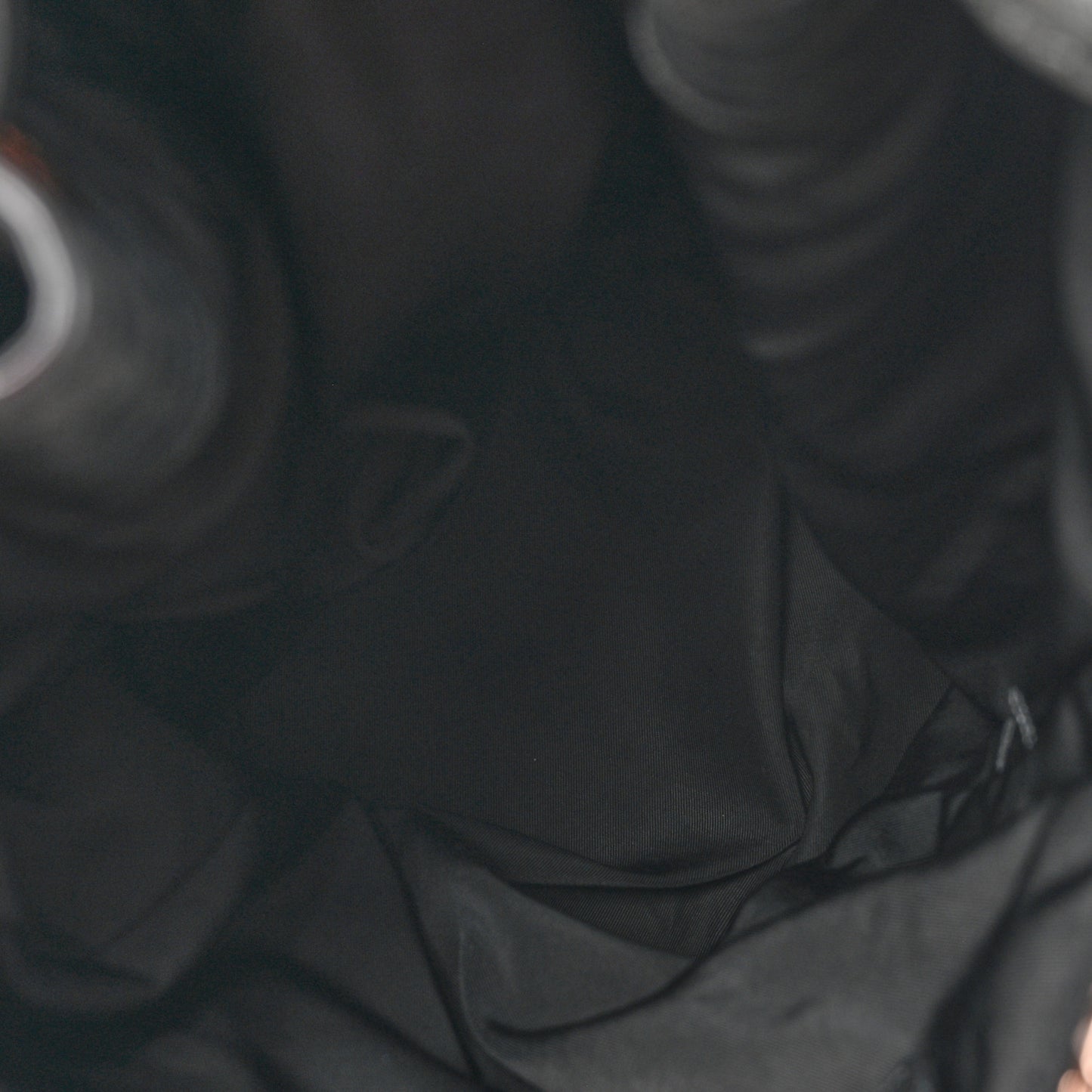 Pebbled Lambskin Diego Bucket Black Rose Gold Hardware