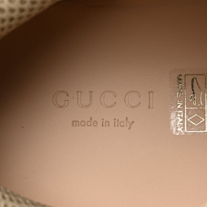Gucci X SEGA Mesh Calfskin Suede Removable Crystals Womens Flashtrek Sneakers 35 Great White 9 of 10