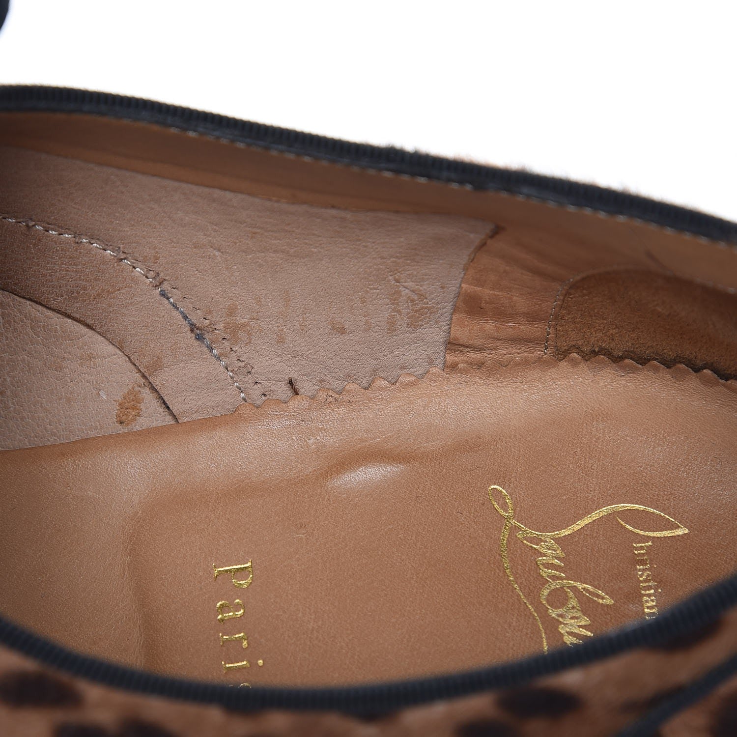 Christian Louboutin Mens Calf Hair Leopard Print Fred Oxfords 43.5 Brown 13 of 15