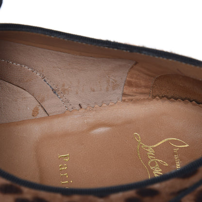 Christian Louboutin Mens Calf Hair Leopard Print Fred Oxfords 43.5 Brown 13 of 15