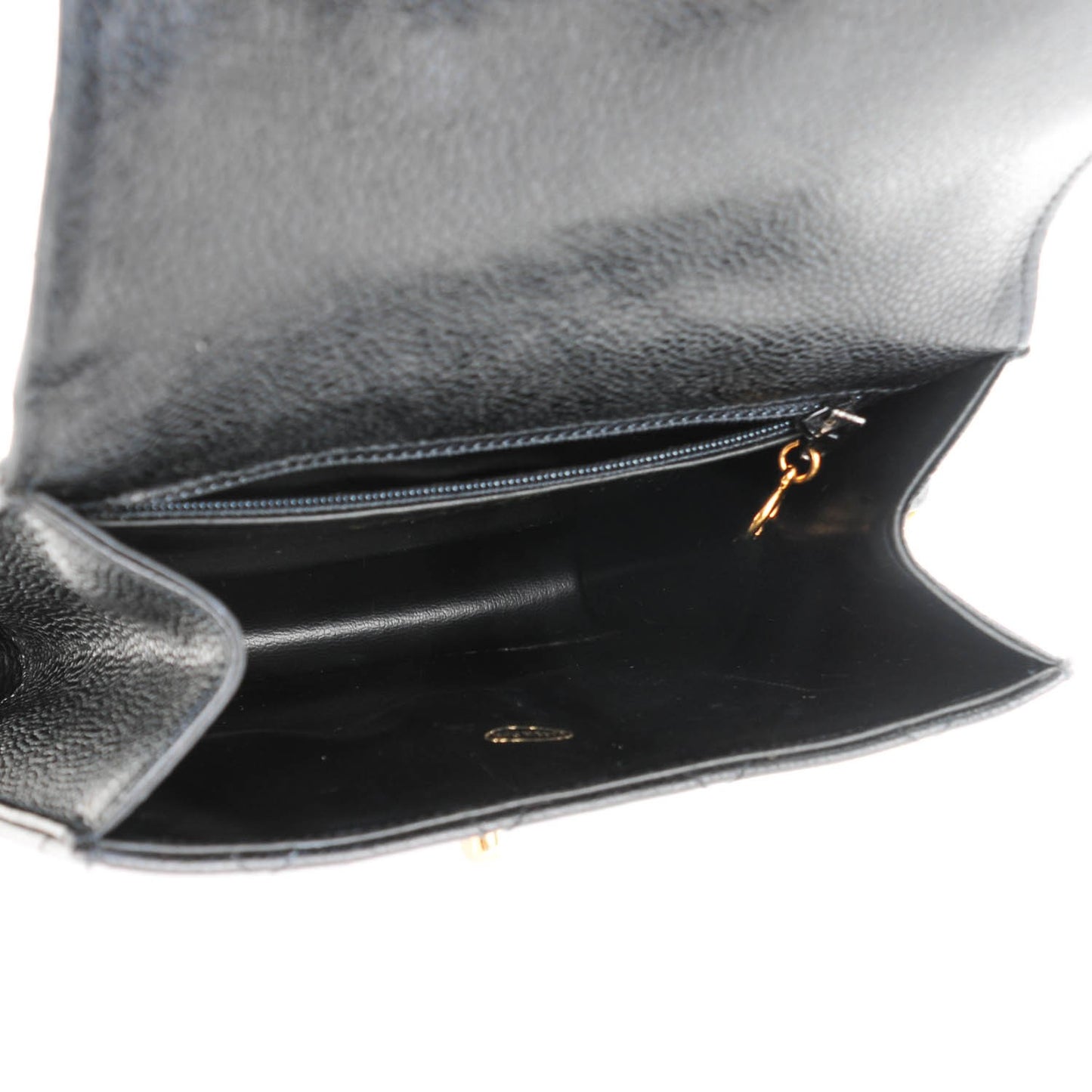 Caviar Quilted Mini Square Flap Black