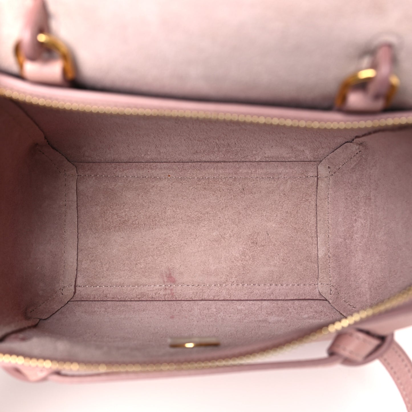 Grained Calfskin Nano Belt Bag Vintage Pink