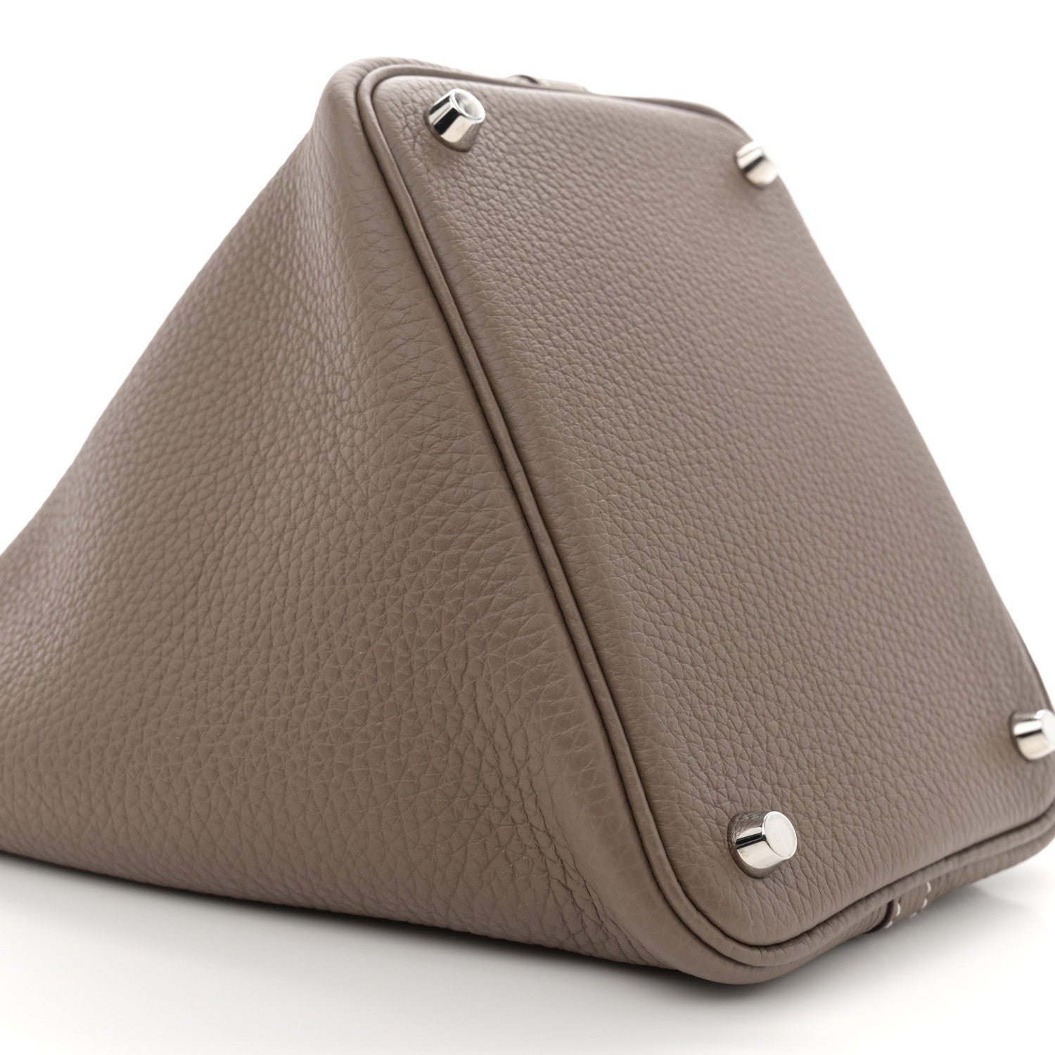 Hermes Taurillon Clemence Picotin Lock 18 PM Etoupe 9 of 10