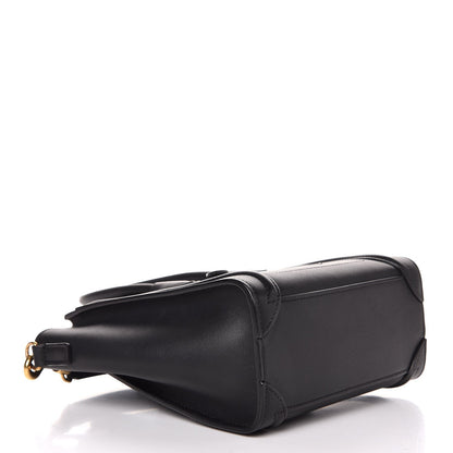 Celine Smooth Calfskin Nano Luggage Black 5 of 9