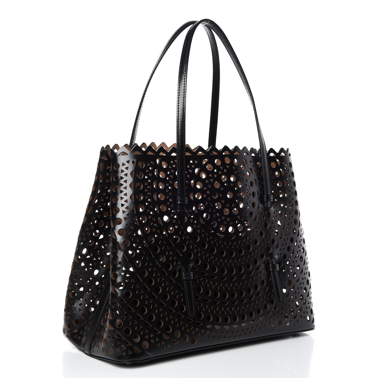 Alaia Calfskin Vienne Mina 32 Bag Nuit Noir 4 of 11