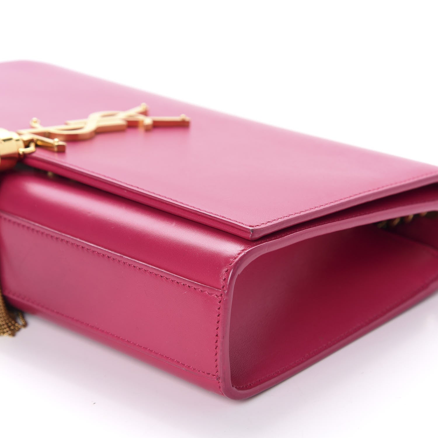 Saint Laurent Smooth Calfskin Medium Classic Monogram Kate Tassel Satchel Fuchsia 7 of 10