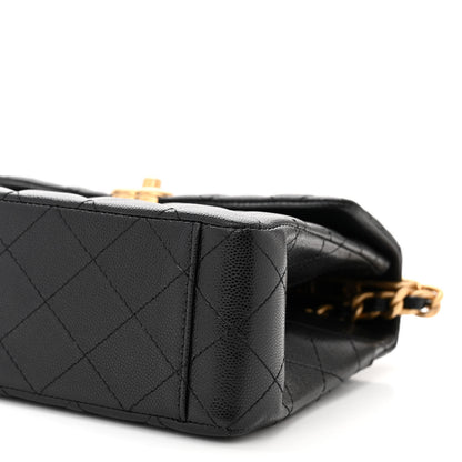 Chanel Caviar Quilted 31 Rue Cambon Top Handle Flap Black 10 of 11