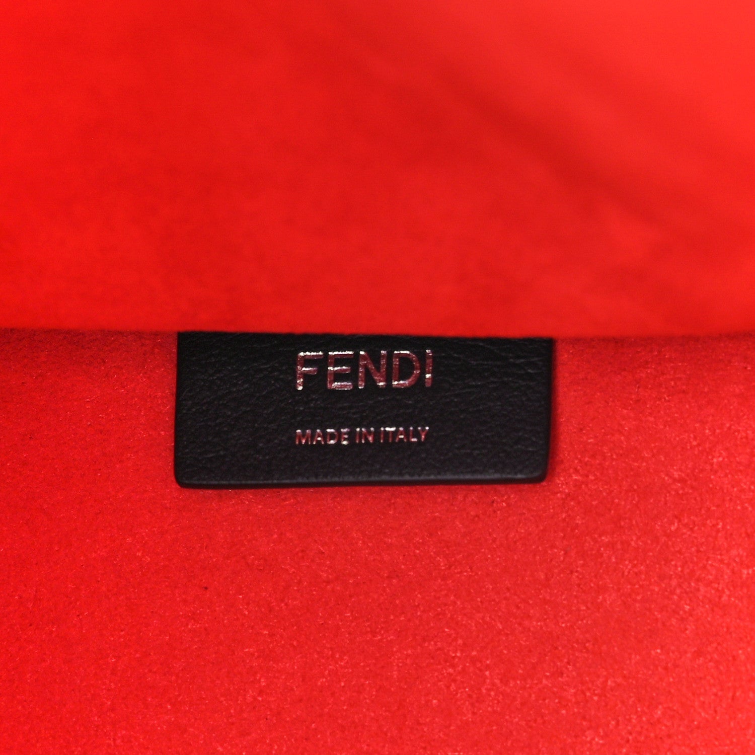 Fendi Vitello Cher Plexiglass Logo Debossed Medium Fendi Sunshine Shopper Tote Papavero 7 of 12