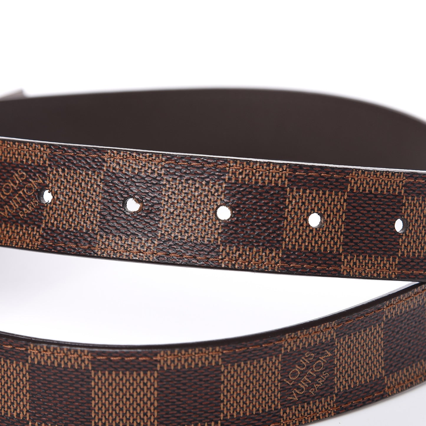 Damier Ebene LV Paris Buckle Belt 85 34