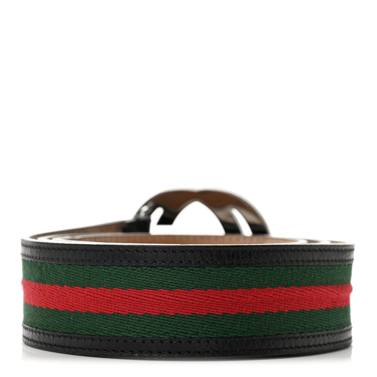 Calfskin Web Interlocking G Belt 90 36 Black