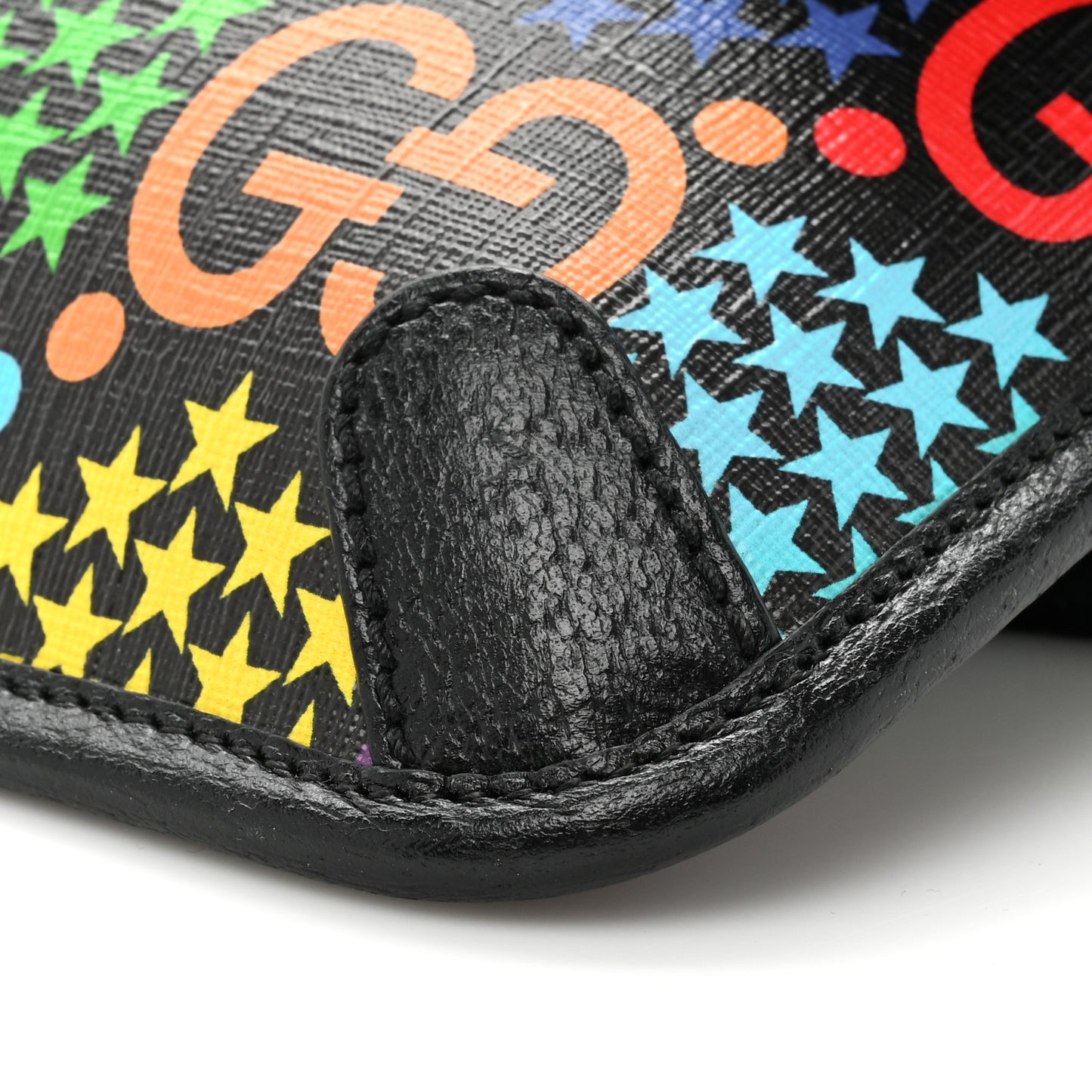 GG Supreme Monogram Psychedelic Slim Belt Bag Black