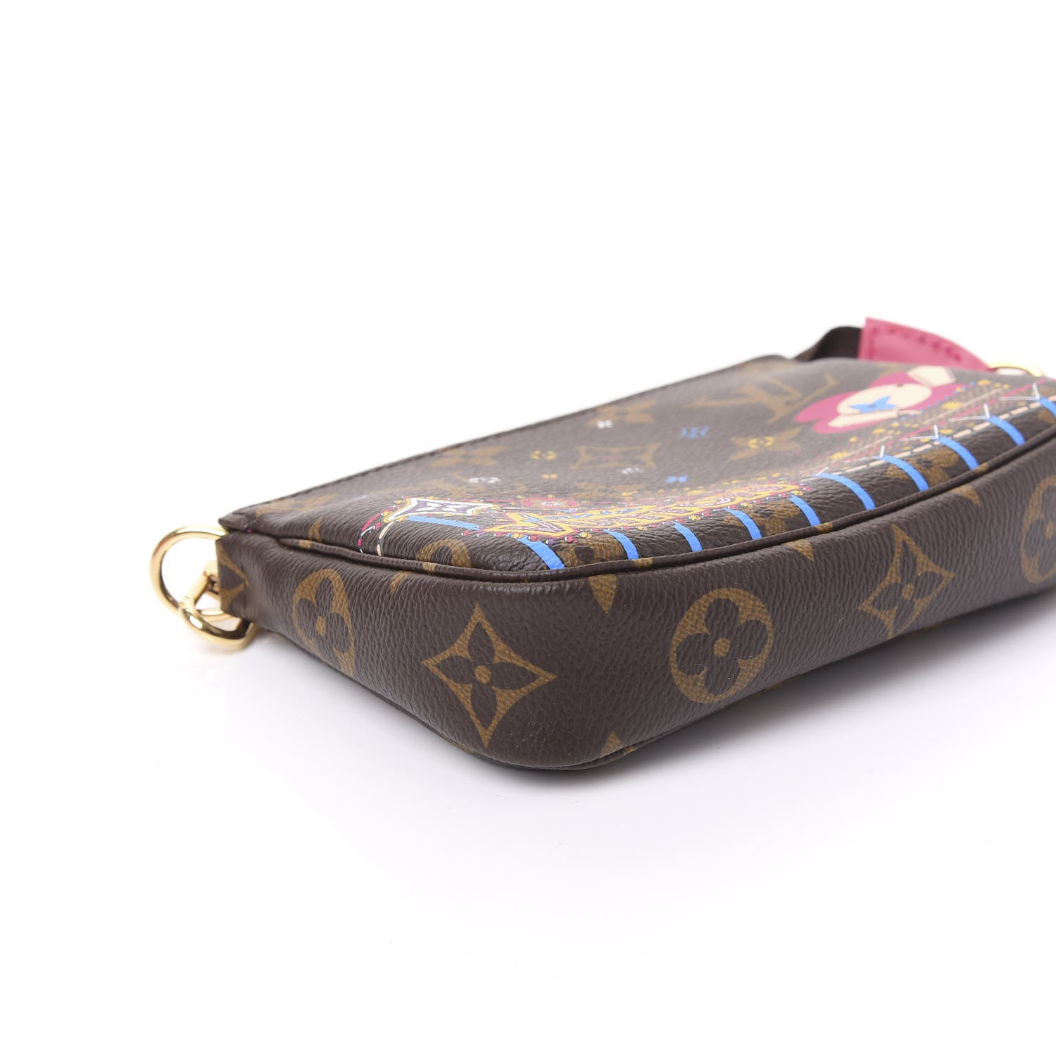 Louis Vuitton Monogram 2020 Christmas Animation Roller Coaster Mini Pochette Accessories Pivoine 5 of 10