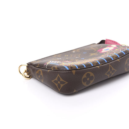 Louis Vuitton Monogram 2020 Christmas Animation Roller Coaster Mini Pochette Accessories Pivoine 5 of 10