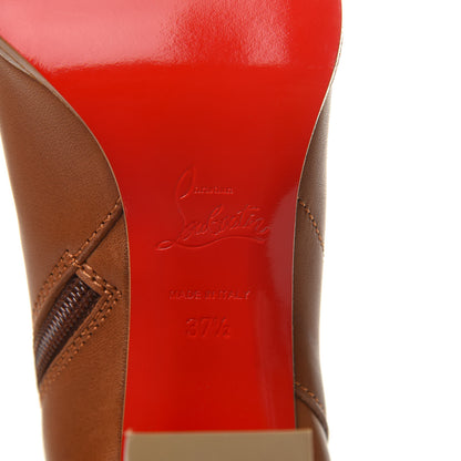 Christian Louboutin Calfskin Janis 85 Booties 37.5 Cuoio 6 of 8