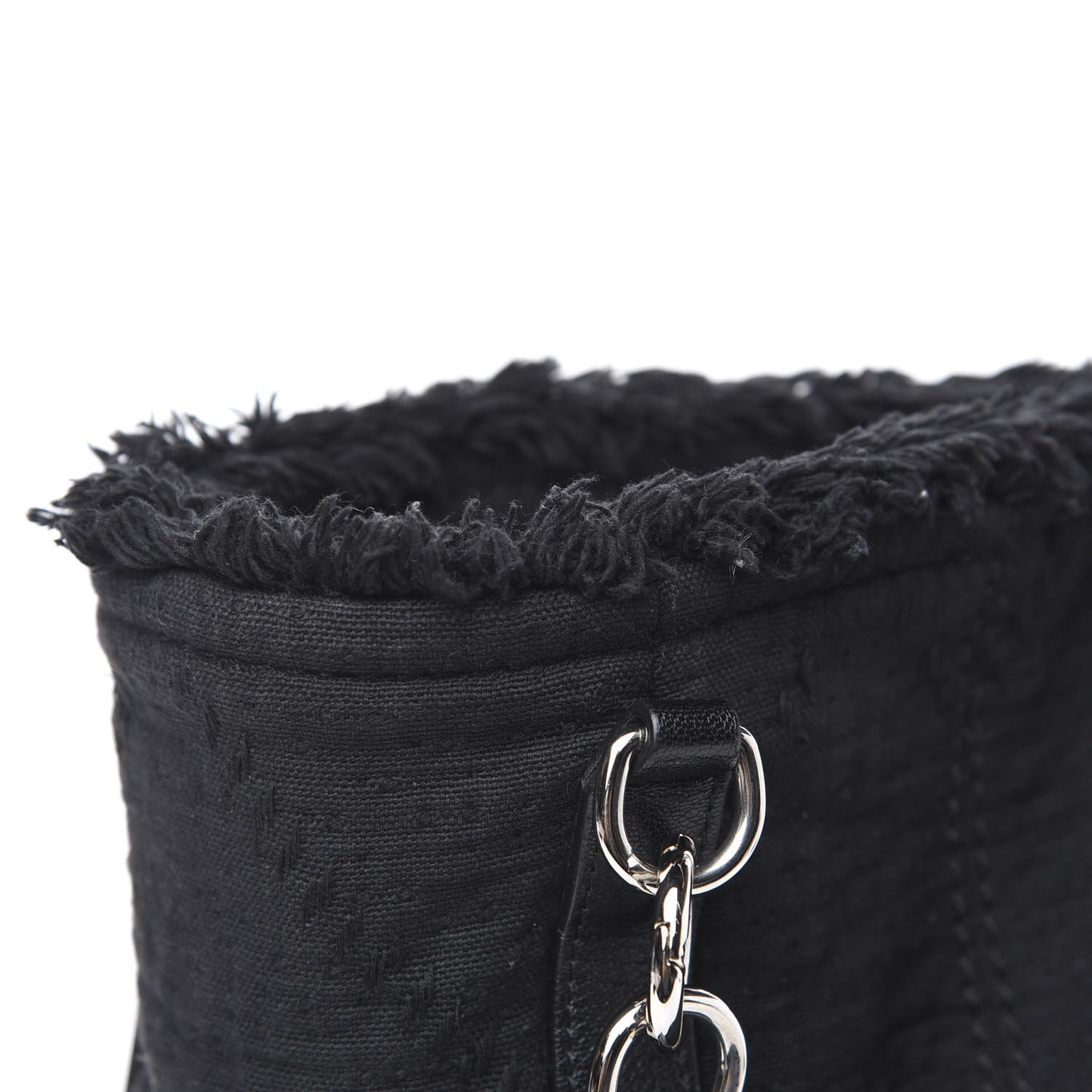 Canvas Small Double Face Tote Black