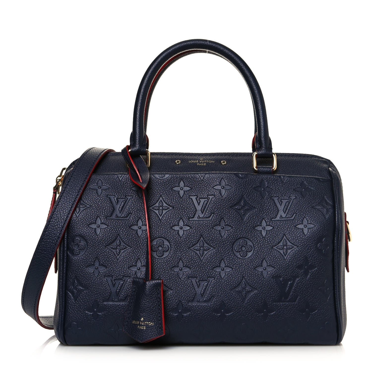 Louis Vuitton Empreinte Speedy Bandouliere 25 NM Marine Rouge 1 of 11