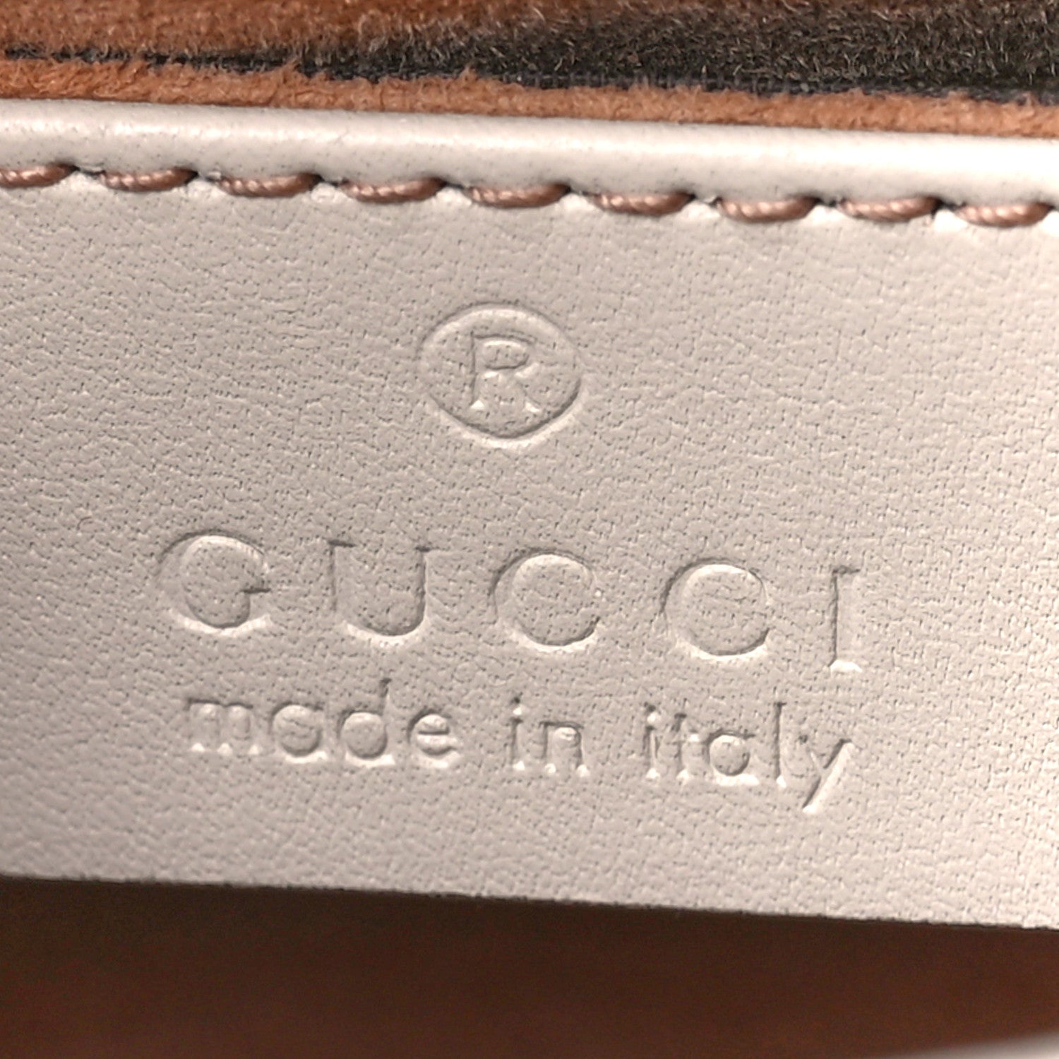 Gucci Calfskin Mini Sylvie Chain Shoulder Bag White 6 of 13