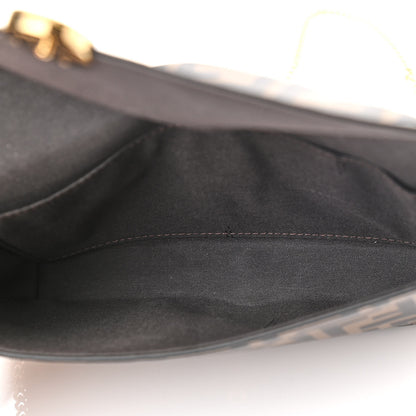 Fendi Vitello Soft F is Fendi Bi-Color FF 1974 Embossed Envelope Wallet On Chain with Pouches Maya Black 6 of 12
