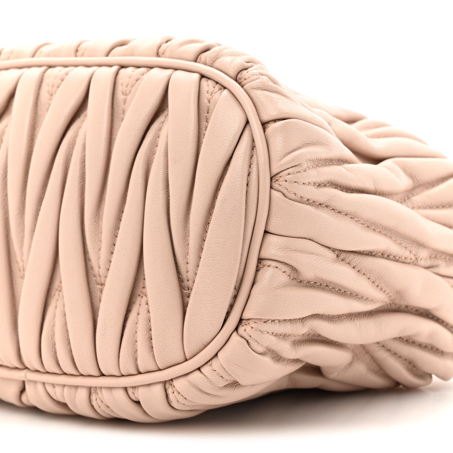 Miu Miu Nappa Matelasse Pouch Powder Pink 8 of 9