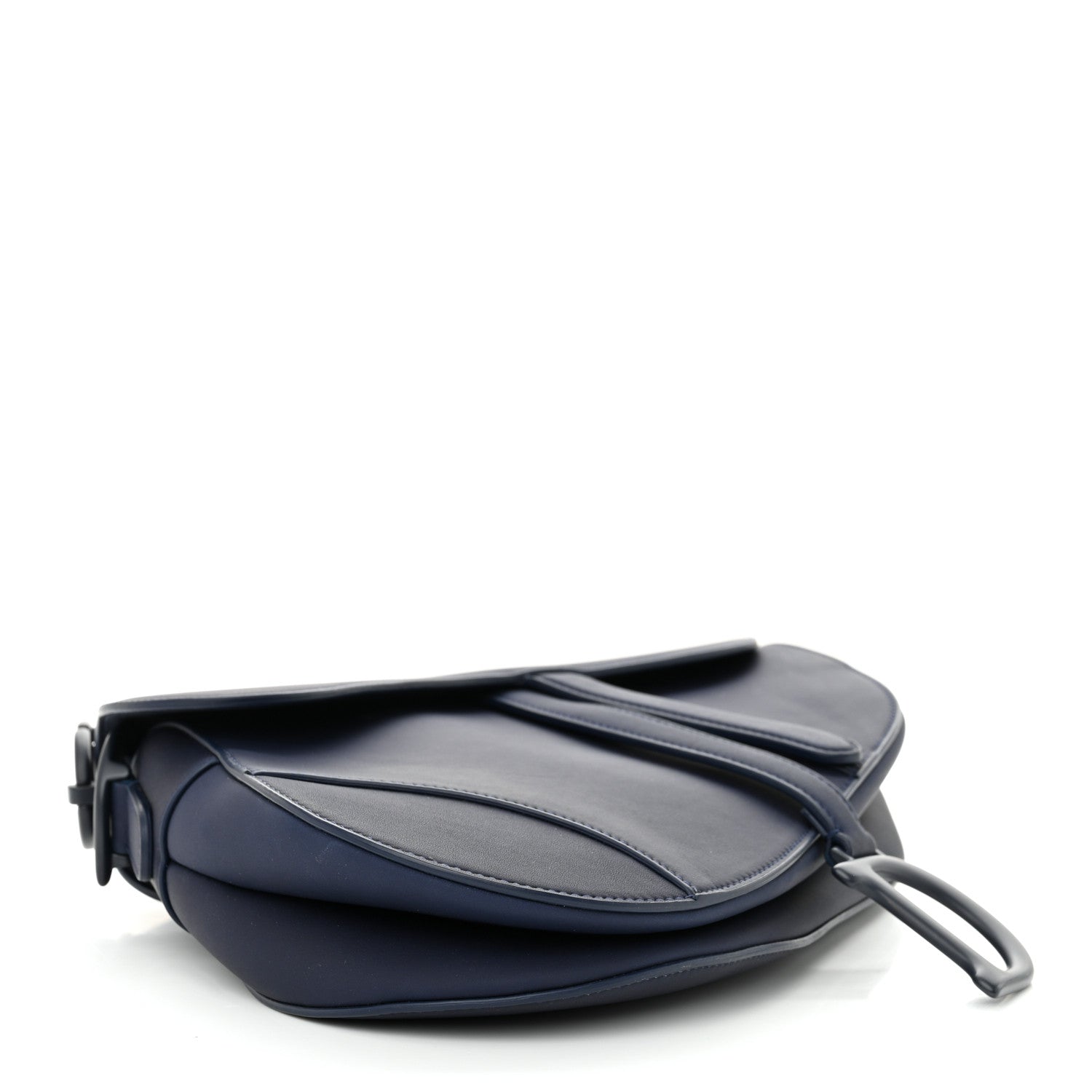 Christian Dior Ultra Matte Calfskin Saddle Bag Blue 4 of 10