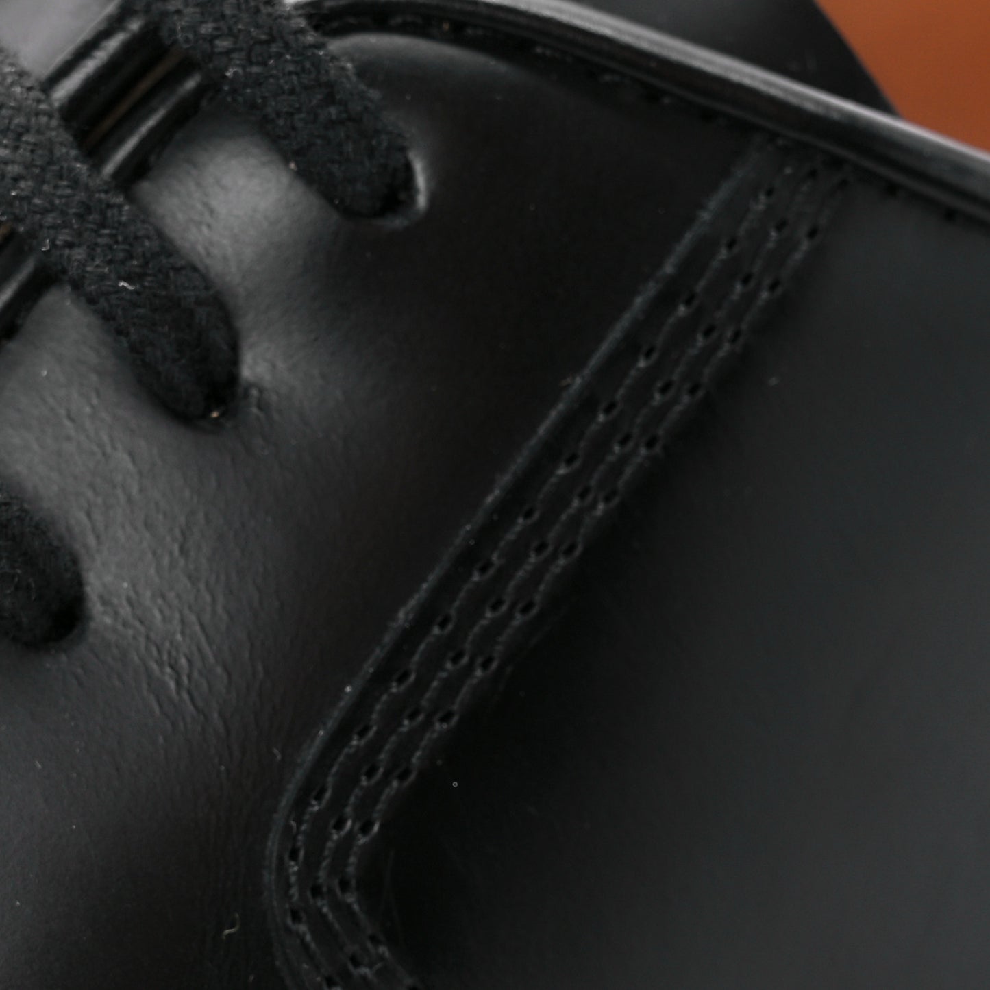 Calfskin Platform Derby Shoes 38 Black