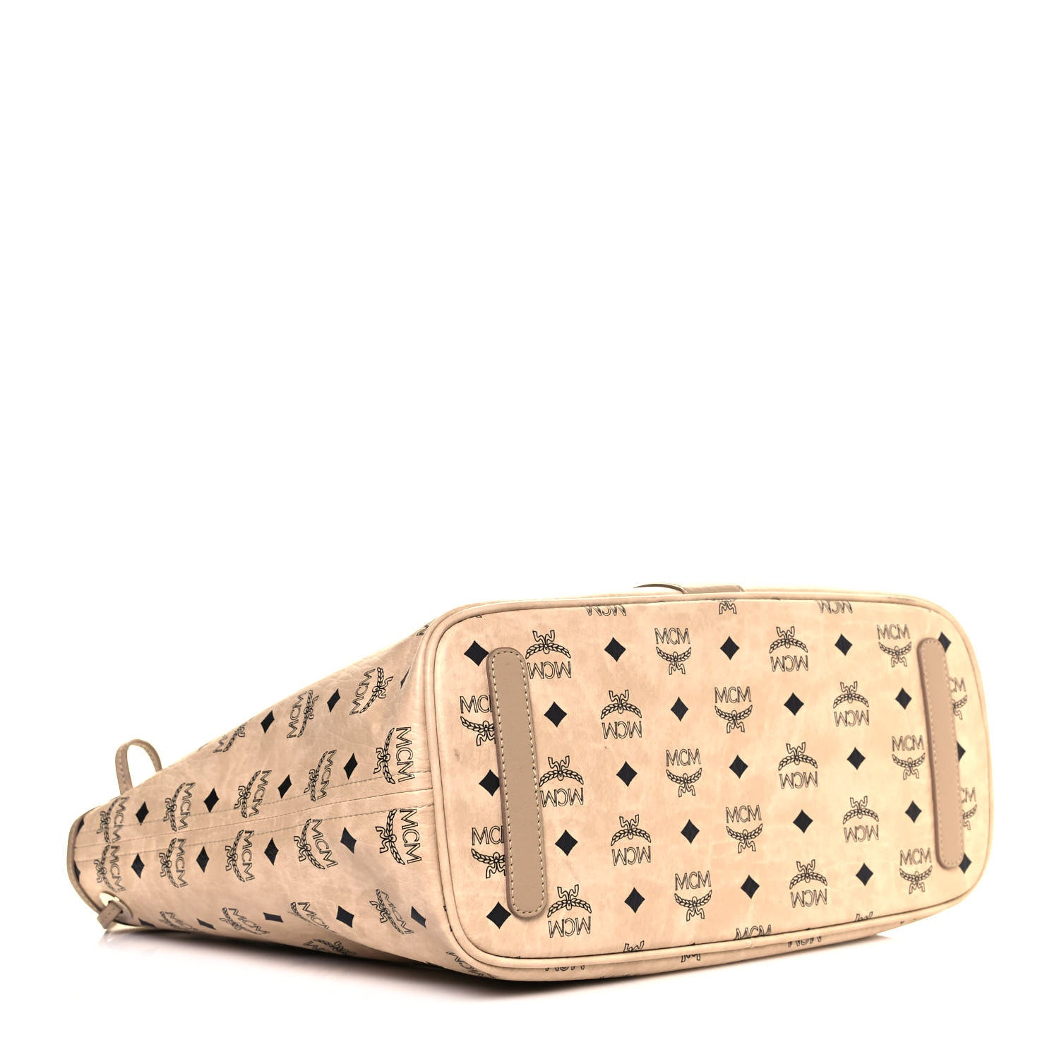 MCM Visetos Medium Liz Reversible Shopper Tote Beige 4 of 18