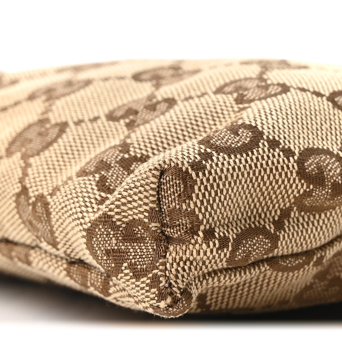 GG Monogram Web Double Pocket Belt Bag Dark Brown
