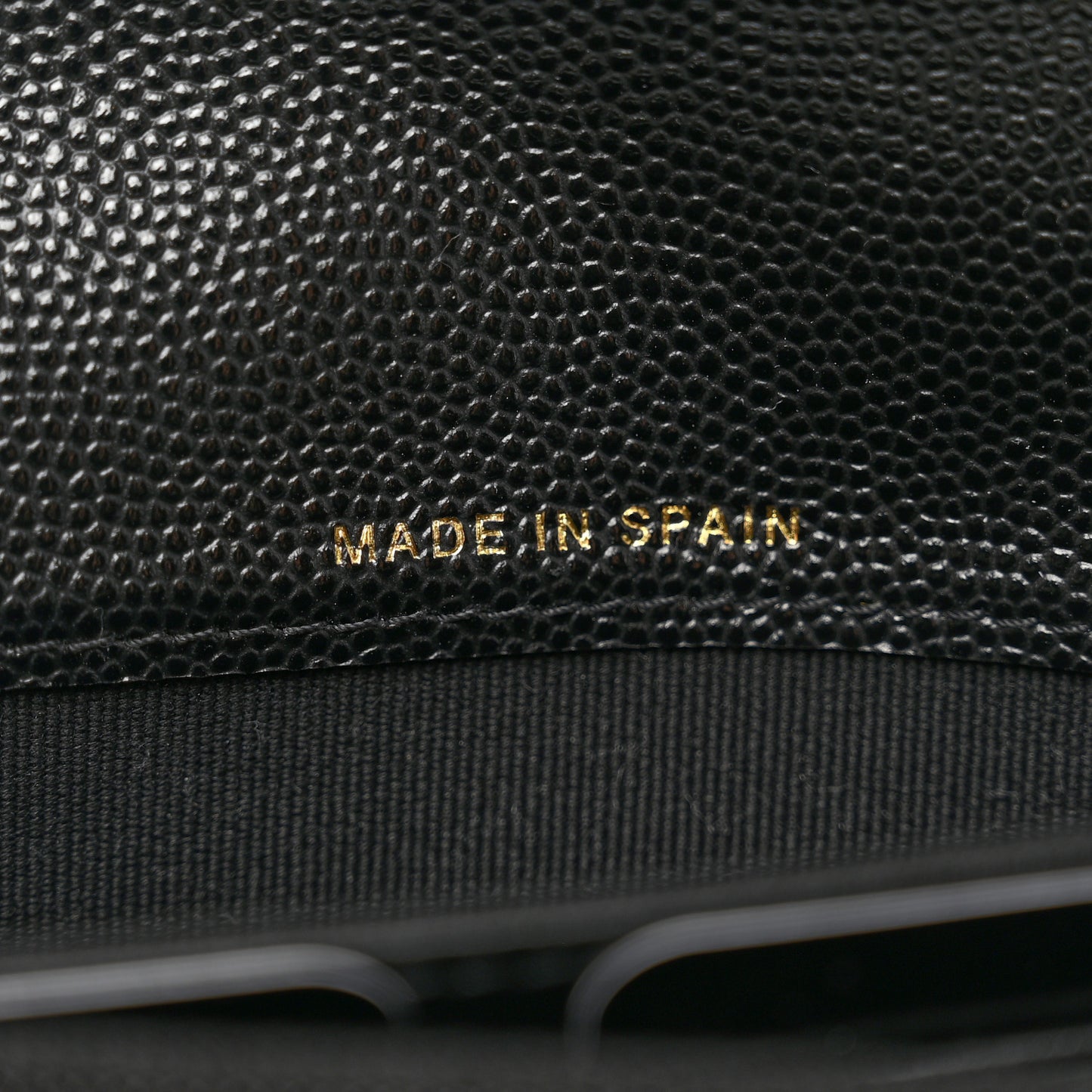 Caviar Quilted Crystal CC Large Gusset Flap Wallet Black